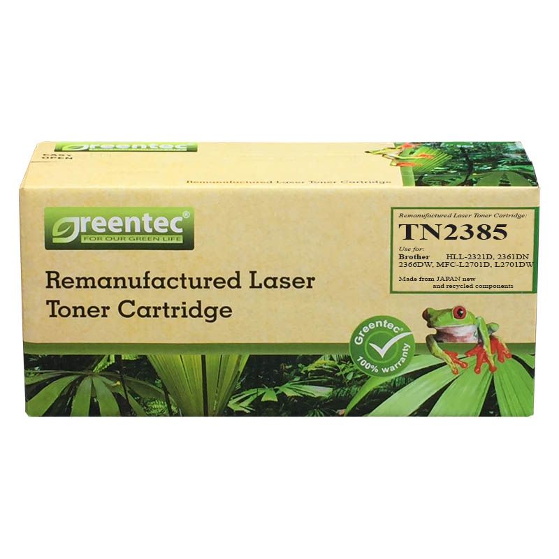 Mực in laser đen trắng Greentec Brother TN2385
