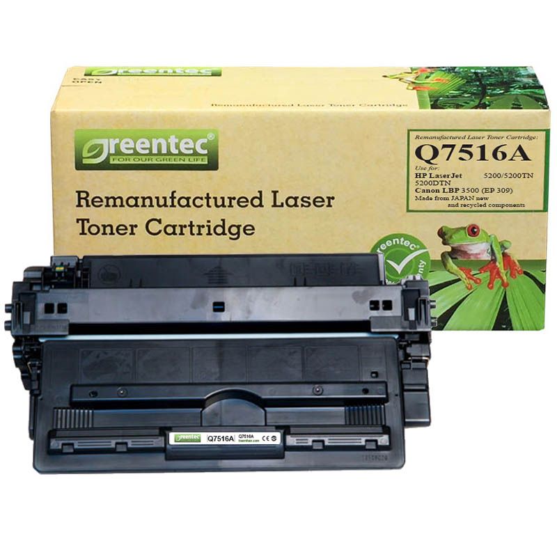 Mực in laser đen trắng Greentec HP 16A (Q7516A) (Canon 309)