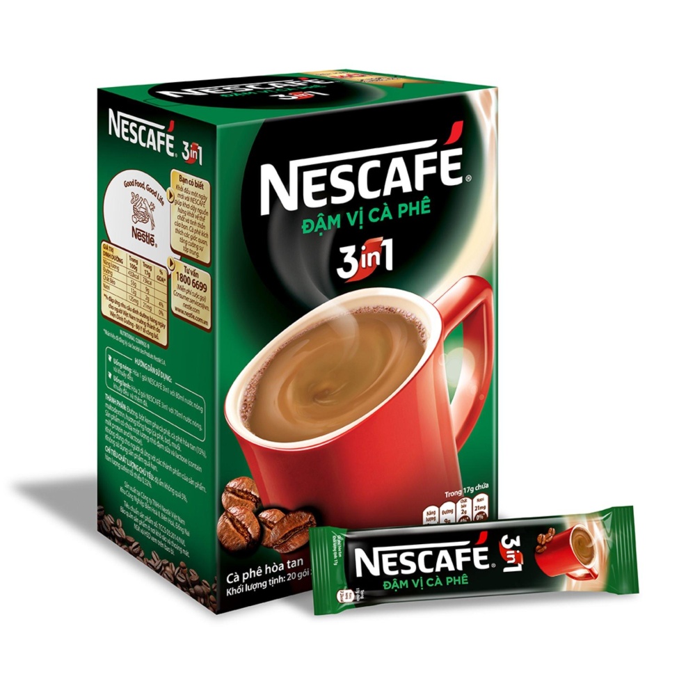 Nescafé Cà Phê Sữa Đá 3in1 (20g / Gói) màu xanh